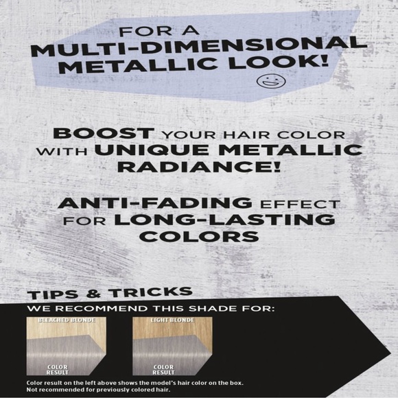 Got2B metallic gray boxed hair dye kit - Picture 4 of 4